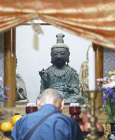 Stolen Buddhist statue returned to Japan