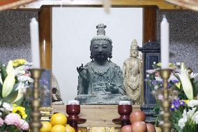 Stolen Buddhist statue returned to Japan