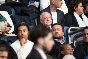 VIPs At Ligue Feminine Semi Final Match - PSG v Paris FC - Paris