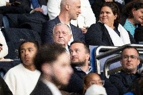 VIPs At Ligue Feminine Semi Final Match - PSG v Paris FC - Paris