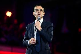 Bruno Retailleau At End-Of-Campaign Meeting - Boulogne-Billancourt