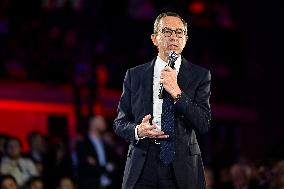 Bruno Retailleau At End-Of-Campaign Meeting - Boulogne-Billancourt