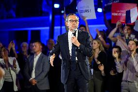 Bruno Retailleau At End-Of-Campaign Meeting - Boulogne-Billancourt