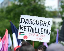 Jean-Luc Melenchon Joins March Against Islamophobia - Paris
