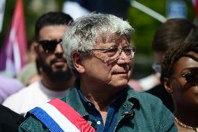 Jean-Luc Melenchon Joins March Against Islamophobia - Paris