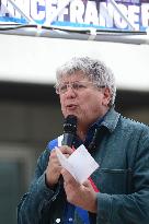 Jean-Luc Melenchon Joins March Against Islamophobia - Paris
