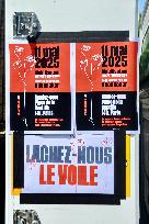 Jean-Luc Melenchon Joins March Against Islamophobia - Paris