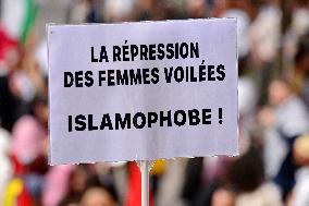 Jean-Luc Melenchon Joins March Against Islamophobia - Paris