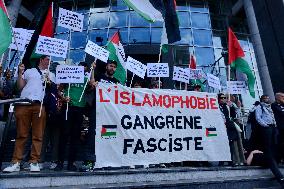 Jean-Luc Melenchon Joins March Against Islamophobia - Paris