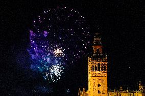 Fireworks Close the April Fair 2025 - Seville