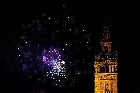 Fireworks Close the April Fair 2025 - Seville