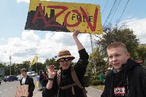 FreeAzov rally in Kyiv