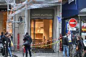 Louis Vuitton Store in Paris Hit by Ram-Raid Burglary