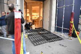 Louis Vuitton Store in Paris Hit by Ram-Raid Burglary