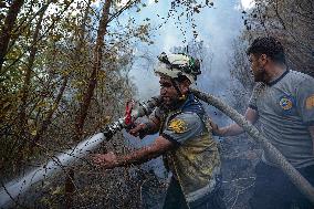 Fire in Bayirbucak - Syria