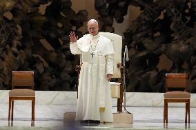 Pope Leo XIV Meets Representatives of The Media - Vatican