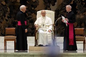 Pope Leo XIV Meets Representatives of The Media - Vatican
