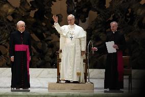 Pope Leo XIV Meets Representatives of The Media - Vatican
