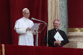 Pope Leo XIV Leads His First Regina Caeli Prayer - Vatican