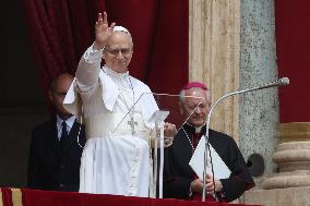 Pope Leo XIV Leads His First Regina Caeli Prayer - Vatican