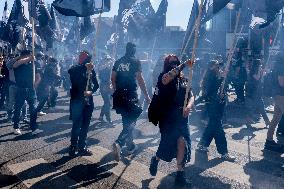 Neo-Fascist Demonstration - Paris