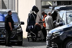 Atmosphere Upon The Arrival Of Kim Kardashian At Le Bourget