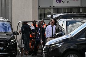 Atmosphere Upon The Arrival Of Kim Kardashian At Le Bourget