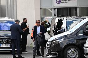 Atmosphere Upon The Arrival Of Kim Kardashian At Le Bourget