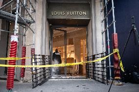 Louis Vuitton Store in Paris Hit by Ram-Raid Burglary