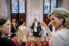 Royal Dinner for Diplomatic Corps in Amsterdam