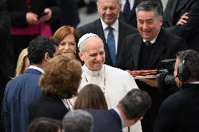 Pope Leo XIV Addresses Media in Vatican