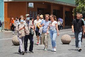 Foreign Tourists in Shanghai