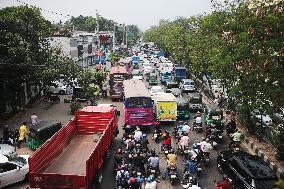 Traffic Jam in Dhaka - Bangladesh