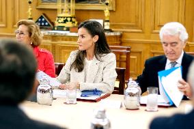 Queen Letizia Working Meeting - Madrid