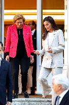 Queen Letizia Working Meeting - Madrid