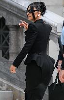 Kim Kardashian Arrives at Paris Courthouse for Robbery Trial Testimony