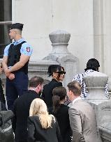 Kim Kardashian Arrives at Paris Courthouse for Robbery Trial Testimony