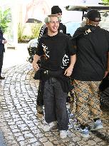 Michou Arrives at Hotel Martinez - Cannes