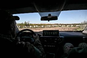 Ukrainian UAV pilots operate Domakha reconnaissance drone in Donetsk region