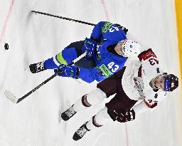 ICE HOCKEY WC SLOVENIA-LATVIA