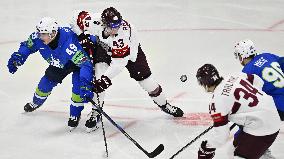 ICE HOCKEY WC SLOVENIA-LATVIA