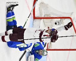 ICE HOCKEY WC SLOVENIA-LATVIA