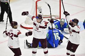 ICE HOCKEY WC SLOVENIA-LATVIA