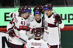 ICE HOCKEY WC SLOVENIA-LATVIA