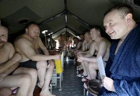 Sauna church, inspired by Eurovision entry KAJ's Bara Bada Bastu