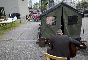 Sauna church, inspired by Eurovision entry KAJ's Bara Bada Bastu
