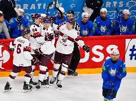 ICE HOCKEY WC SLOVENIA-LATVIA