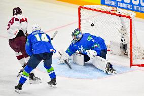 ICE HOCKEY WC SLOVENIA-LATVIA