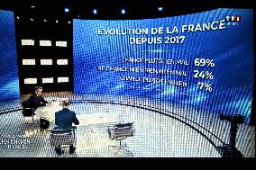 President Macron Speaks On French Television - Paris
