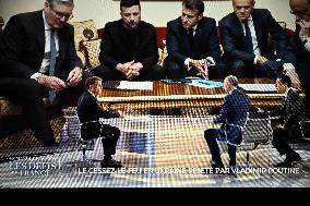 President Macron Speaks On French Television - Paris